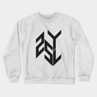 25YL Black Logo Crewneck Sweatshirt